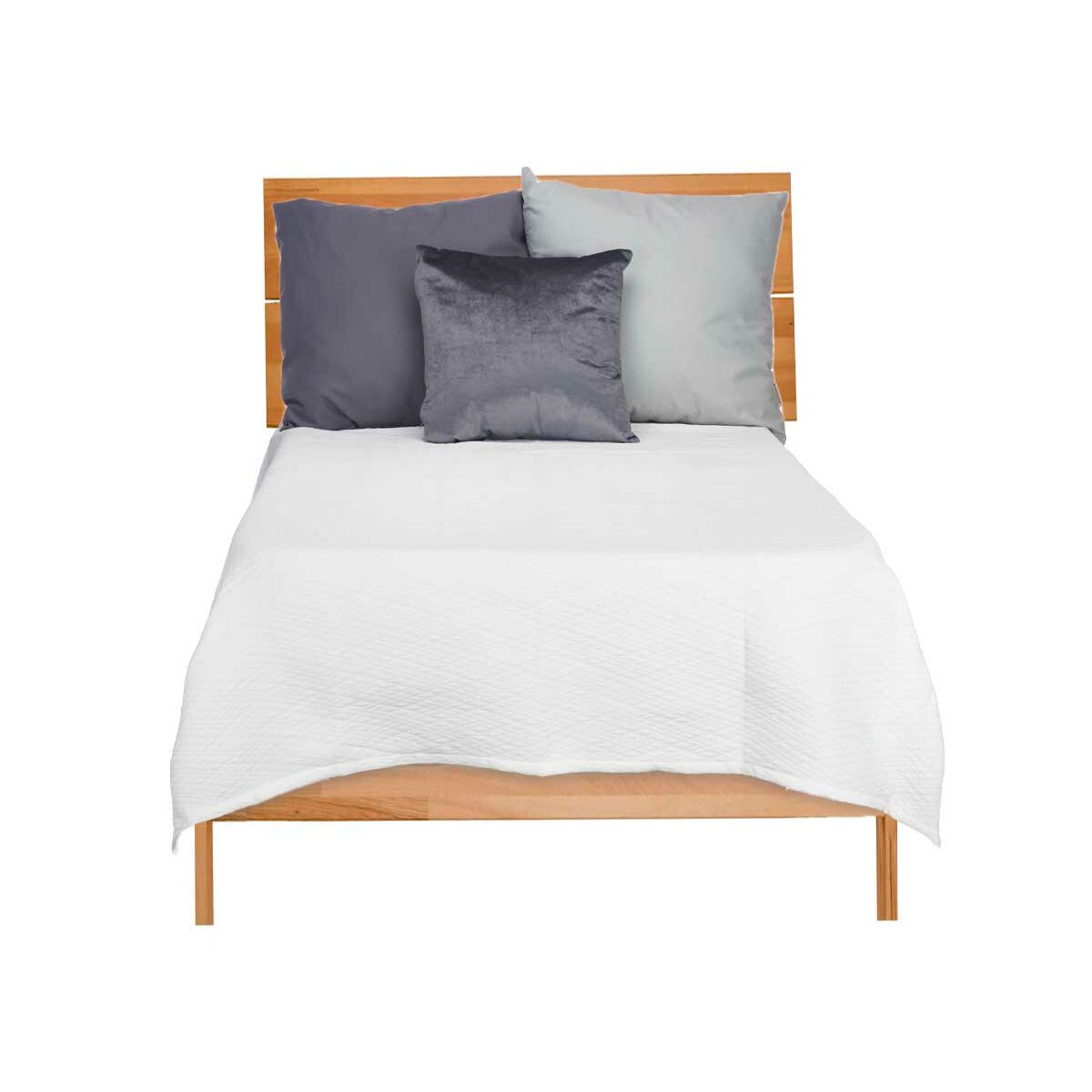 Steppdecke Gift Decor Weiß 180 x 260 cm Rhombusse (4 Stück)